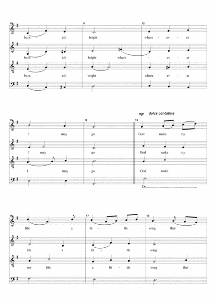 HYMN Collection for SATB a cappella 4-Part scores gallery preview page 6