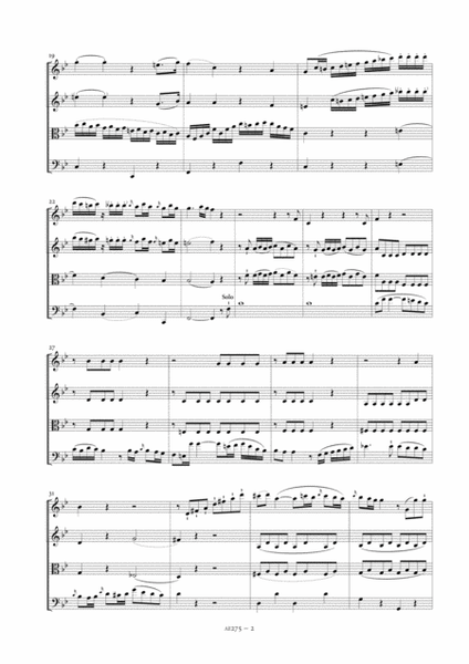 String Quartet in B flat major, Op. 10, No. 5 (score and parts)