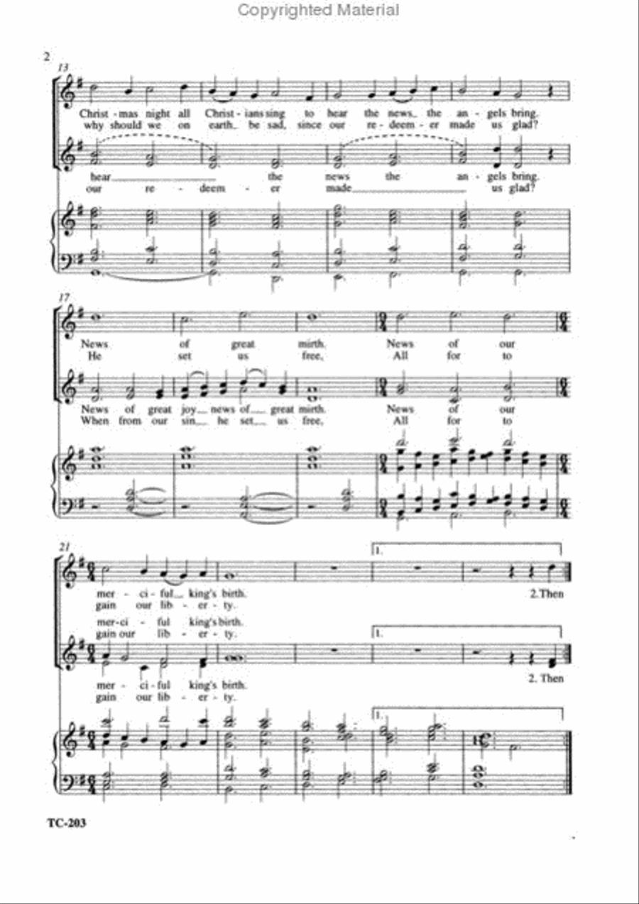 Gaudete! Gaudete! (Rejoice! Rejoice!) SSA scores gallery preview page 3