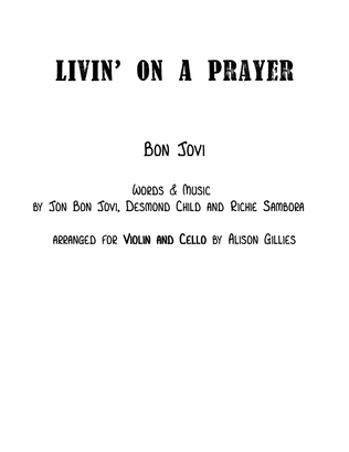 Book cover for Livin' On A Prayer