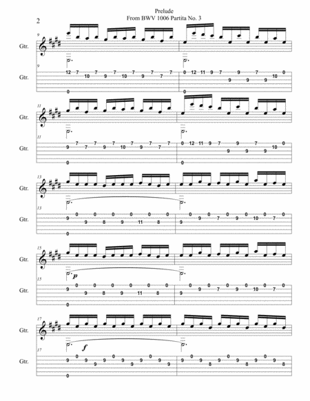 Prelude From Partita No.3 in E Major BWV 1006