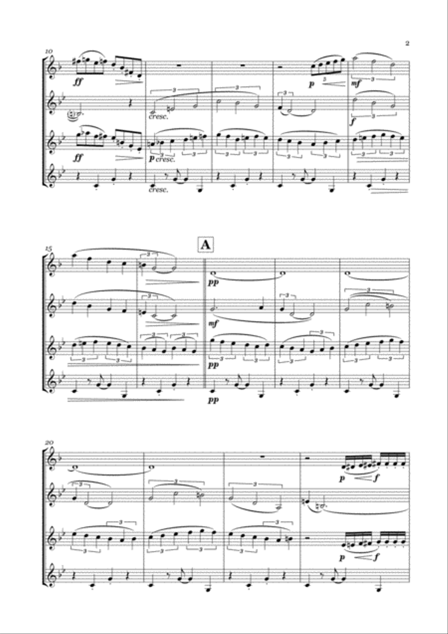 America for Clarinet Quartet (from West Side Story) image number null