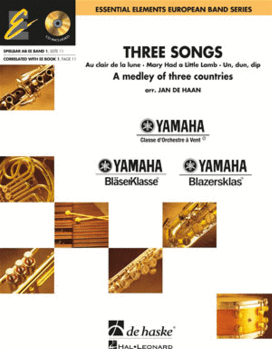 Three Songs Concert Band Methods scores gallery preview page 1