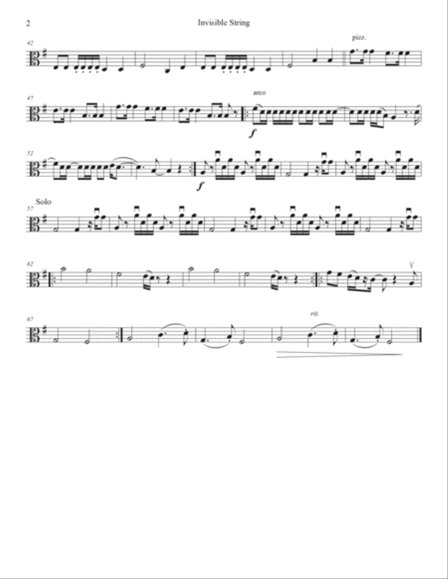 Invisible String String Quartet scores gallery preview page 6