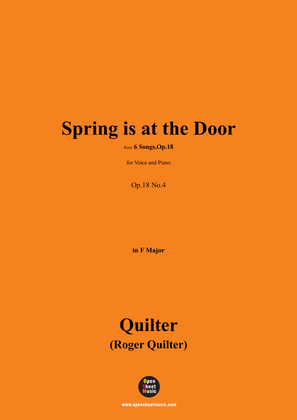 Quilter-Spring is at the Door,in F Major,Op.18 No.4