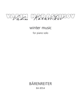 Book cover for winter music for Solo Piano