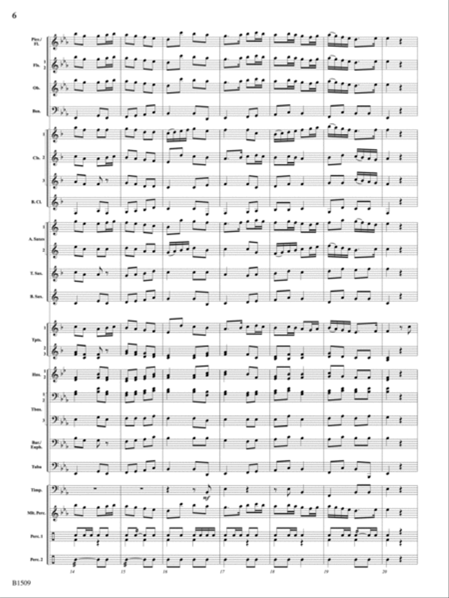 Within the Castle Walls: Score Concert Band scores gallery preview page 6
