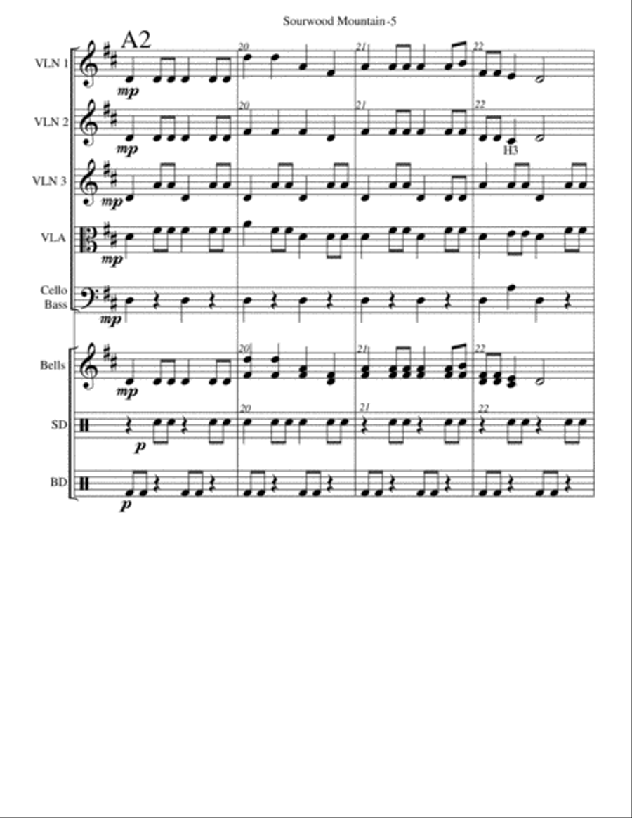 Sourwood Mountain String Orchestra scores gallery preview page 6