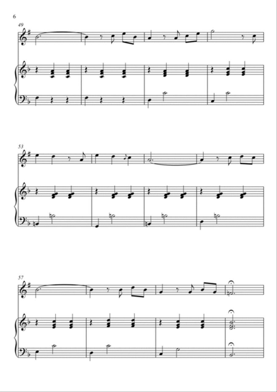 Married Life Trumpet Duet scores gallery preview page 6