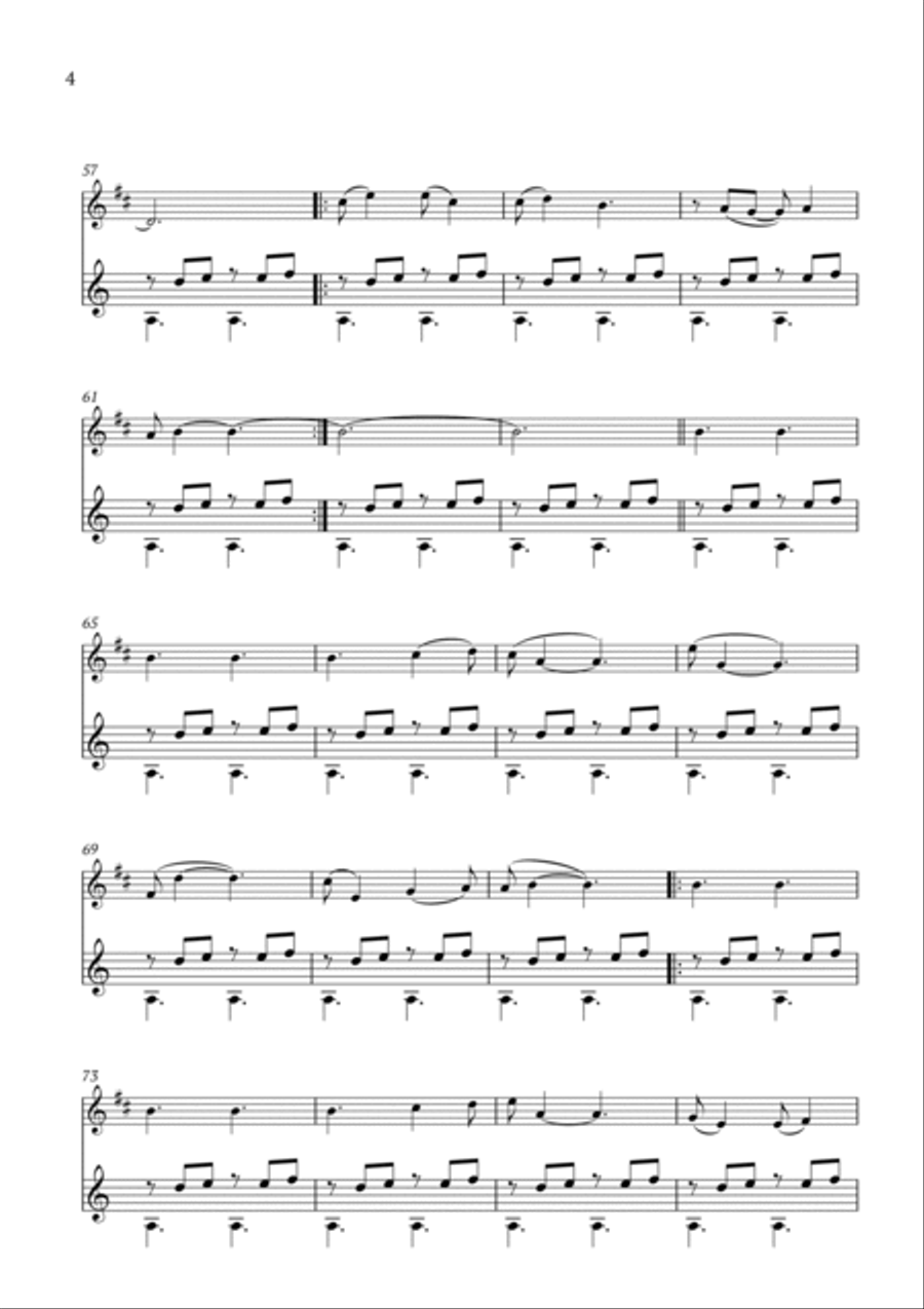 Children's Song No. 4 B-Flat Clarinet scores gallery preview page 4