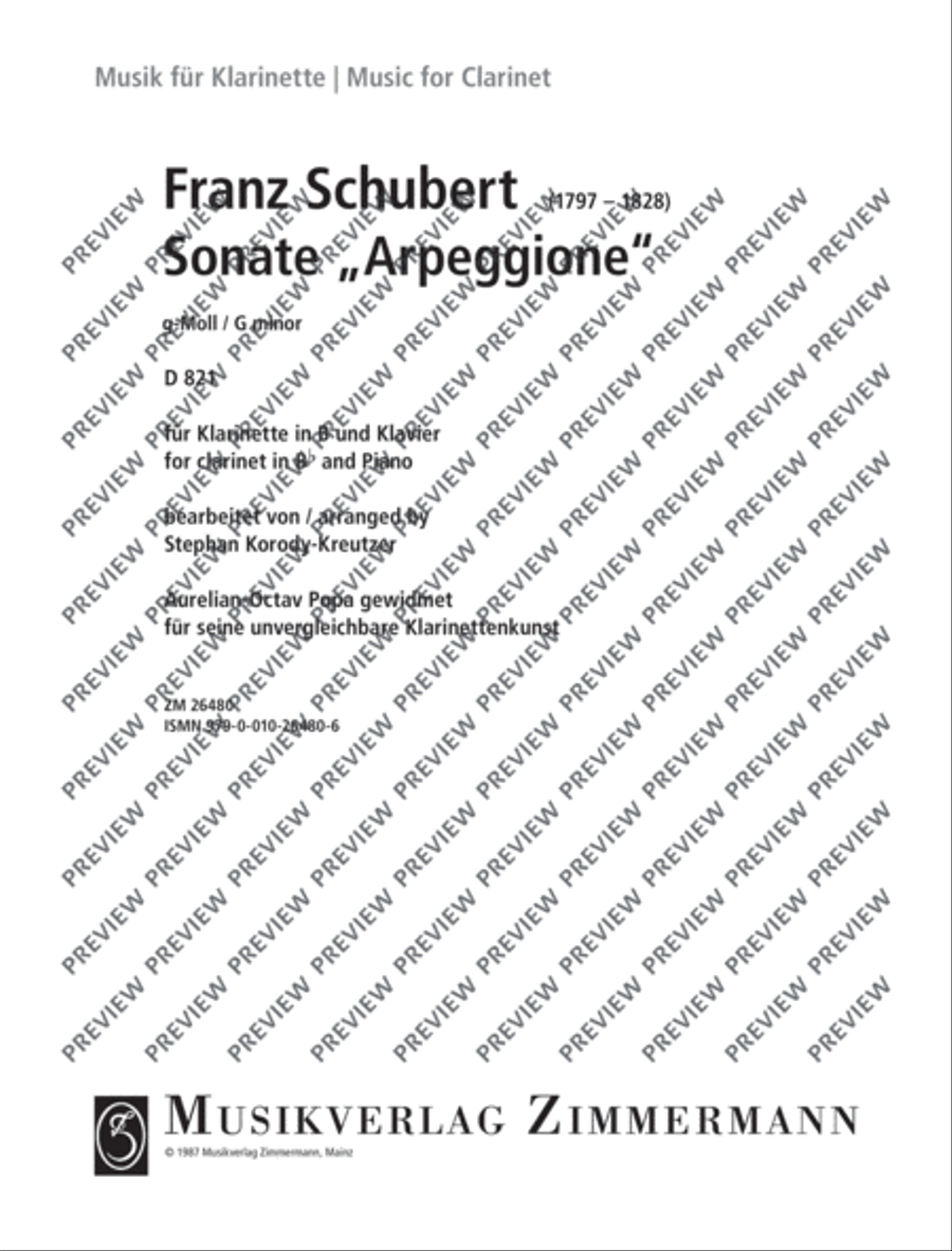 Sonata G minor ”Arpeggione“