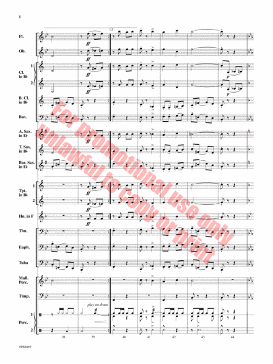 Generosity Concert Band scores gallery preview page 9