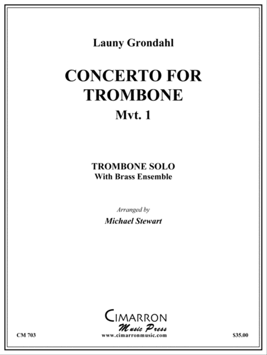 Trombone Concerto Euphonium scores gallery preview page 1