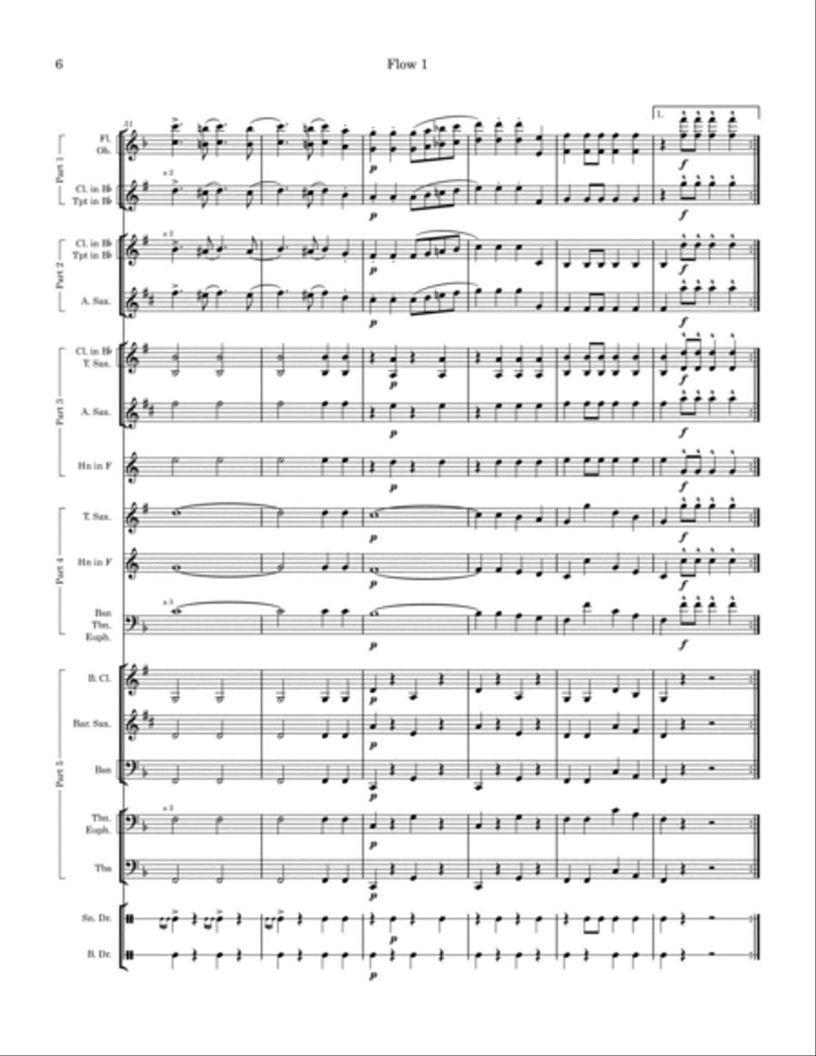 Hilo March Concert Band scores gallery preview page 6
