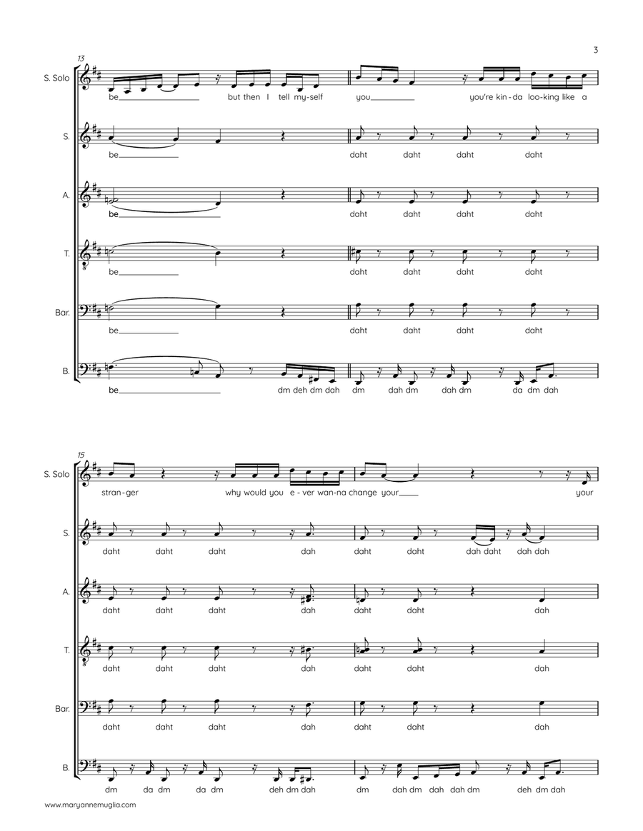 Freckles 4-Part scores gallery preview page 3