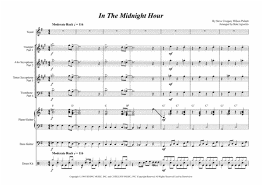In The Midnight Hour In The Midnight Hour Jazz Ensemble scores gallery preview page 3