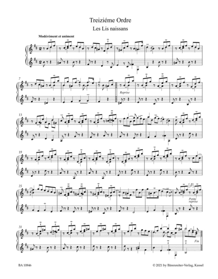 Pièces de clavecin. Troisième livre for Harpsichord (1722)