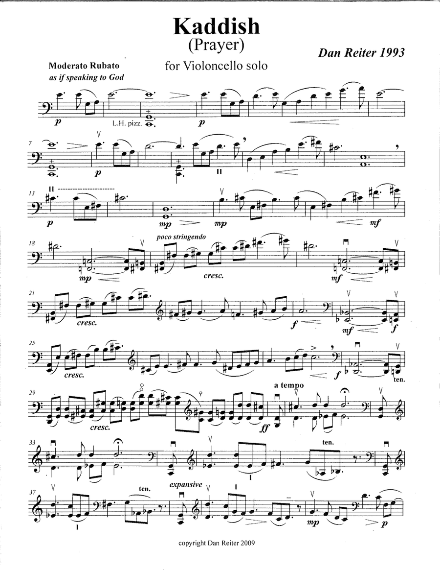 Prayer cello clearance