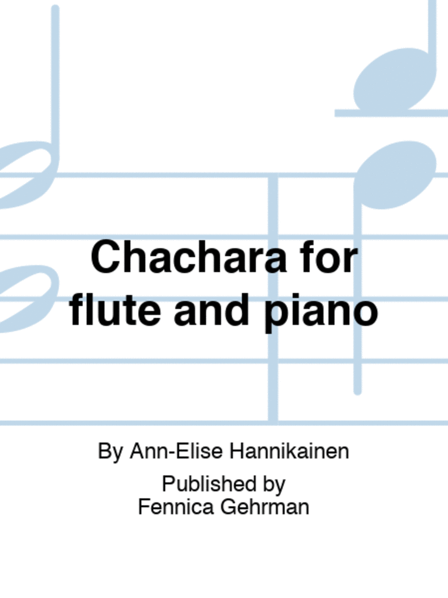 Chachara for flute and piano