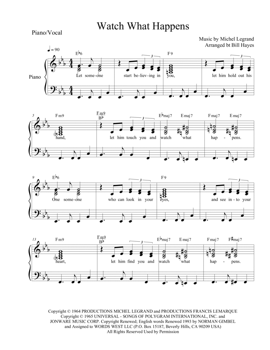 Watch What Happens Voice scores gallery preview page 1