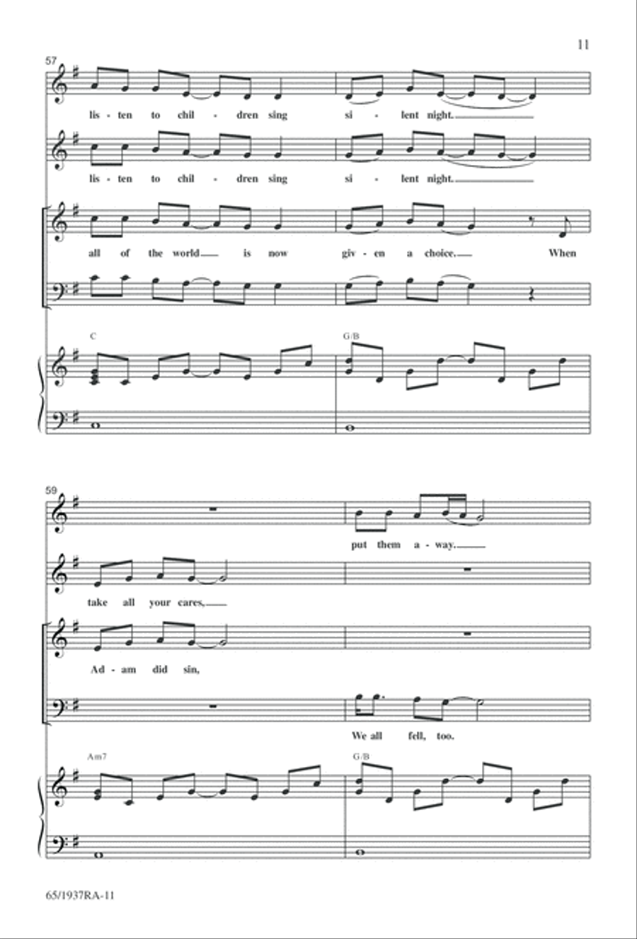 We Will Know Peace 4-Part scores gallery preview page 13
