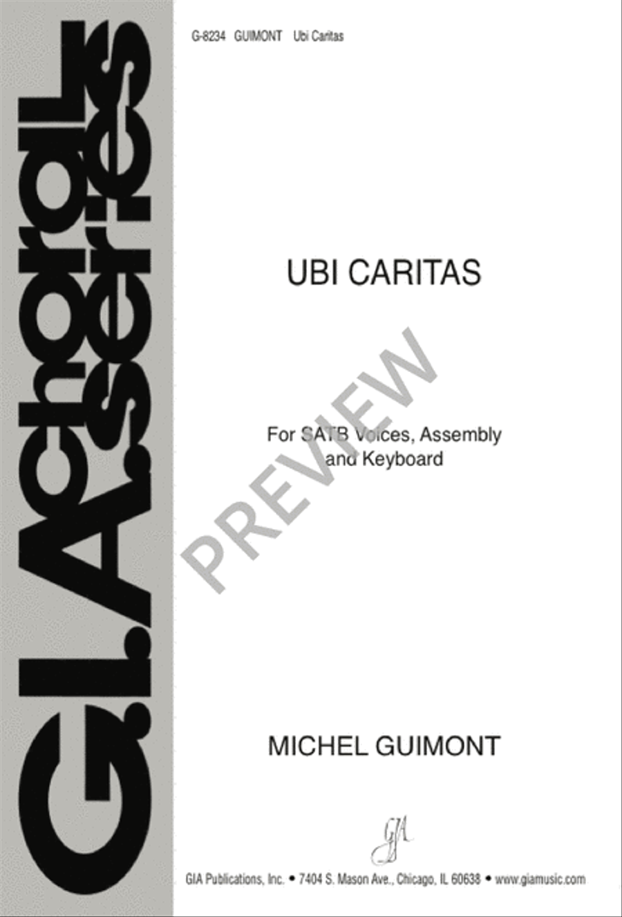 Ubi caritas Ubi caritas 4-Part scores gallery preview page 1