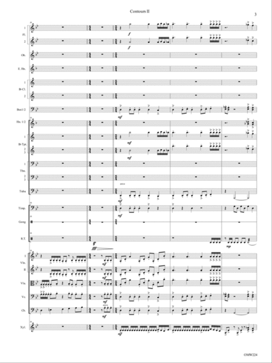 Contours II Orchestra scores gallery preview page 6
