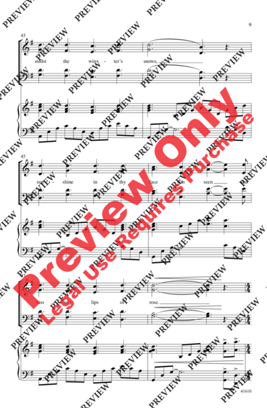 Aura Lee - SoundTrax CD (CD only) Choir scores gallery preview page 8