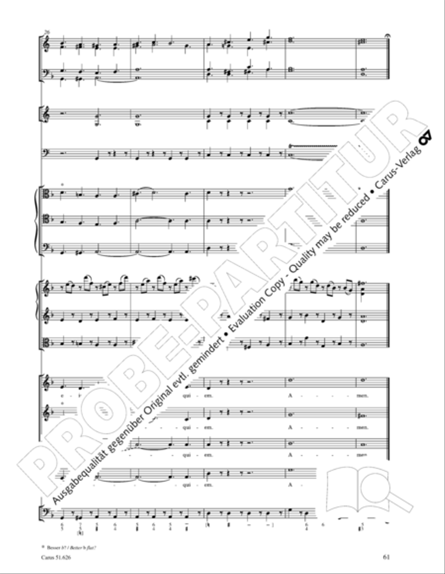 Missa longa in C major (Missa longa in C) 4-Part scores gallery preview page 73