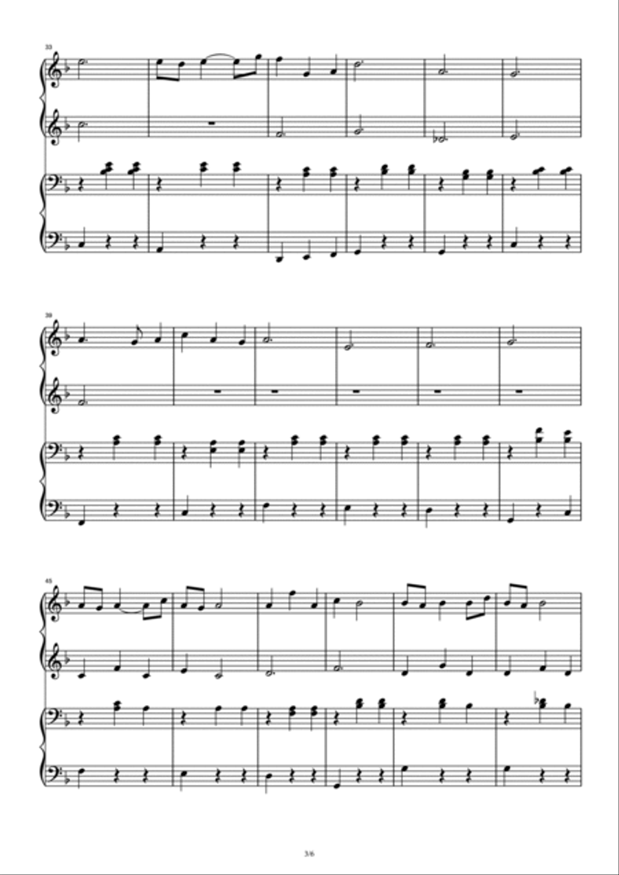 Cerf-Volant Cerf-Volant 1 Piano, 4-Hands scores gallery preview page 3