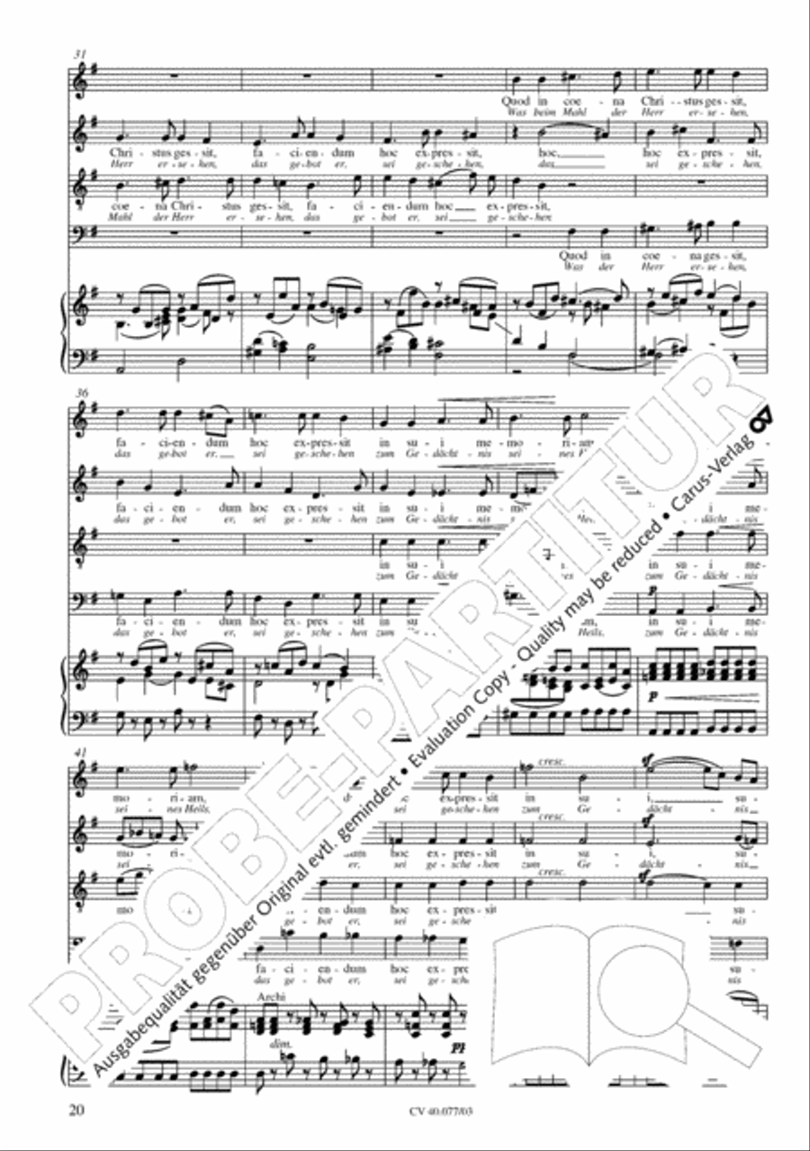 Lauda Sion 4-Part scores gallery preview page 25