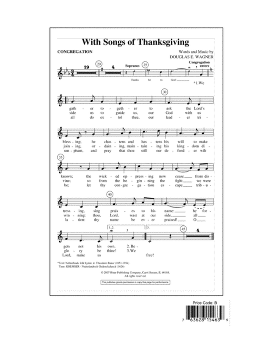With Songs of Thanksgiving image number null