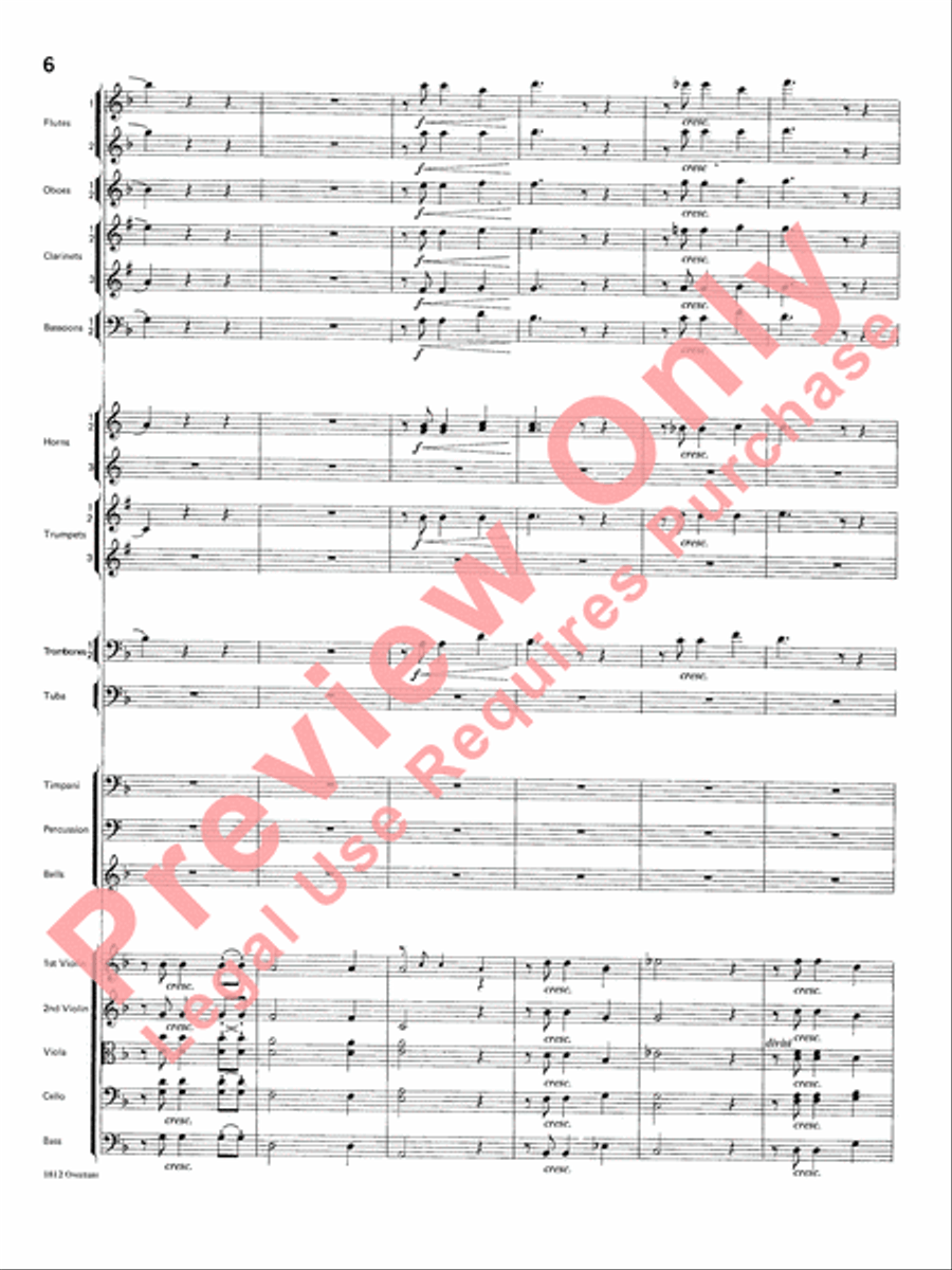 Overture 1812 Overture 1812 Full Orchestra scores gallery preview page 7