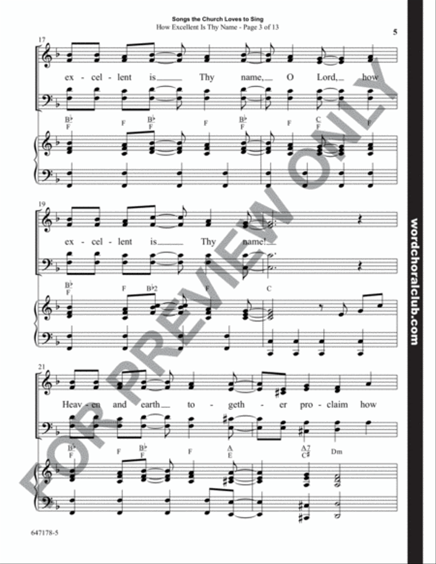 Songs the Church Loves to Sing - Choral Book 4-Part scores gallery preview page 6