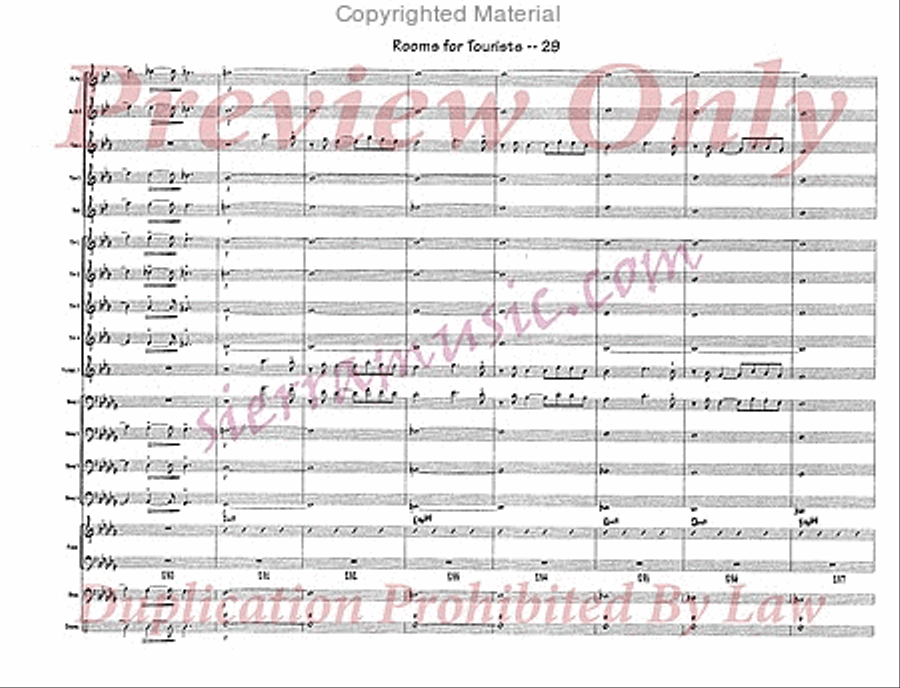 Rooms For Tourists Rooms For Tourists Jazz Ensemble scores gallery preview page 30