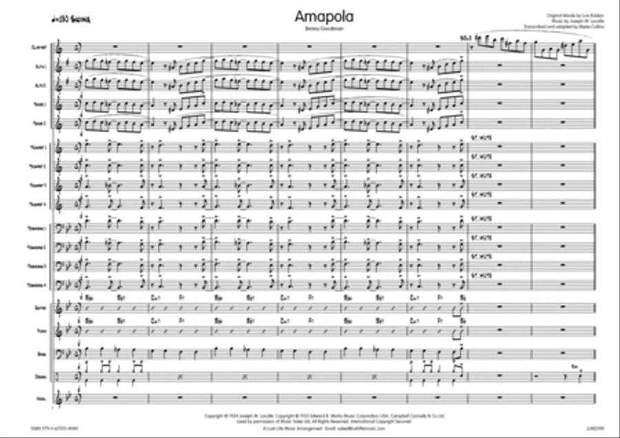 Amapola Amapola Big Band scores gallery preview page 2