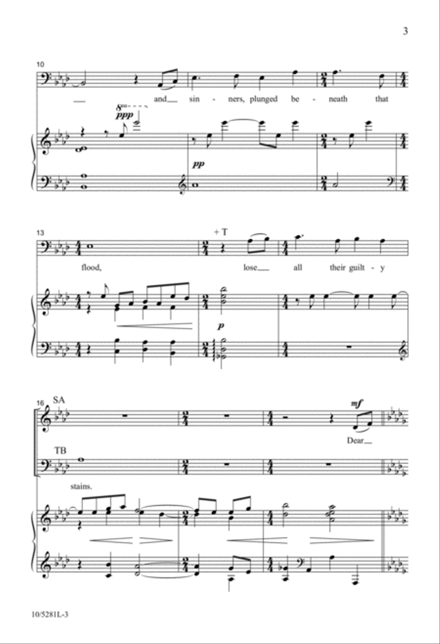 There Is a Fountain There Is a Fountain 4-Part scores gallery preview page 3