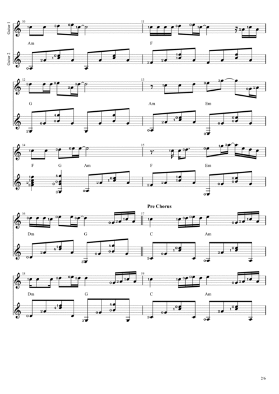 Take Me To Your Heart Guitar scores gallery preview page 2