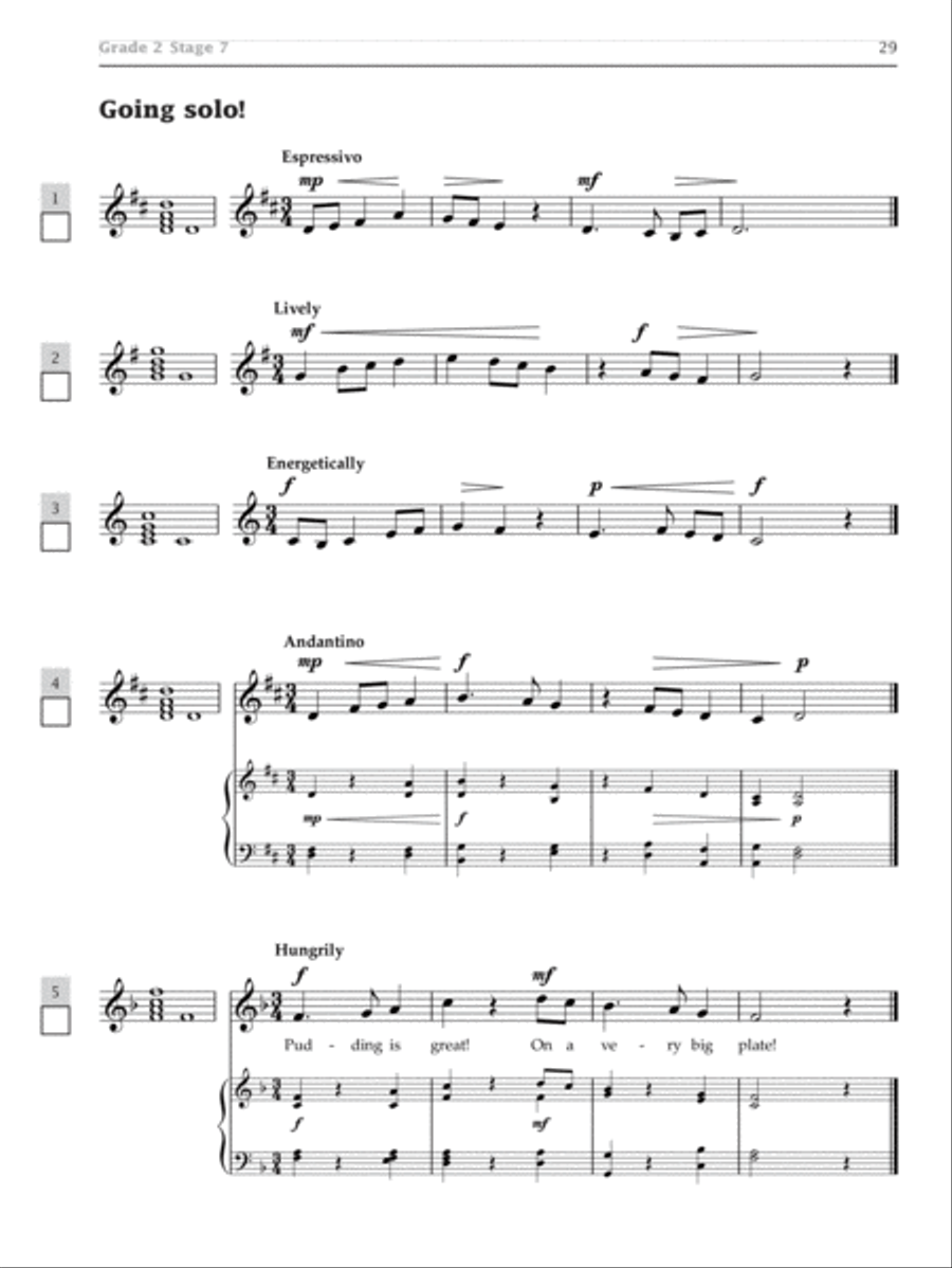Improve your sight-singing! Grades 1-3 Choir scores gallery preview page 4