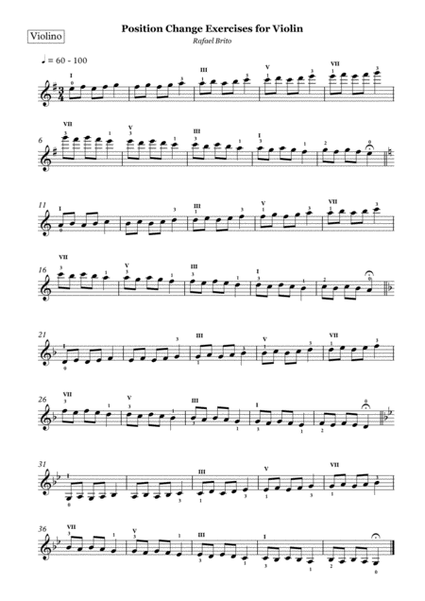 Position Change Exercises for Violin image number null
