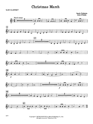 Christmas March: 1st B-flat Clarinet