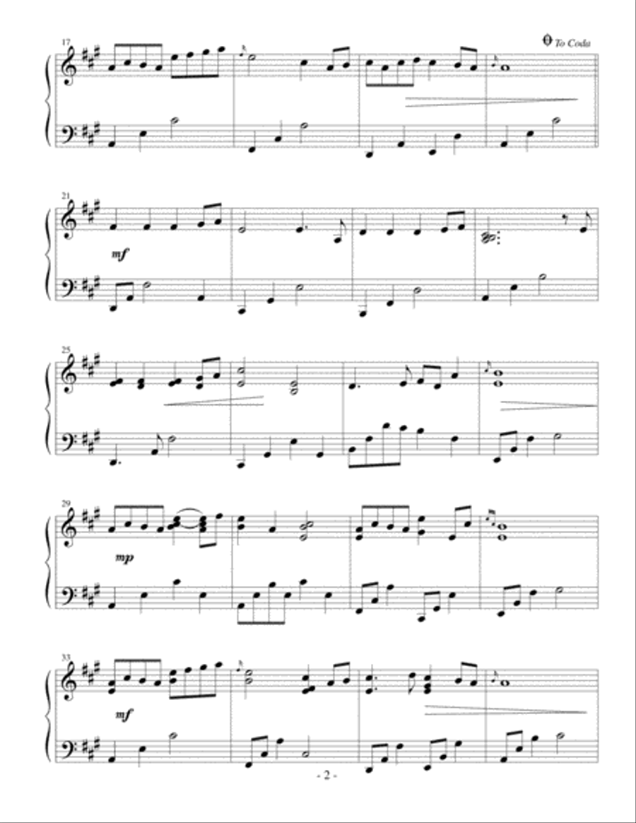 An Old Scottish Lullaby An Old Scottish Lullaby Piano Solo scores gallery preview page 2
