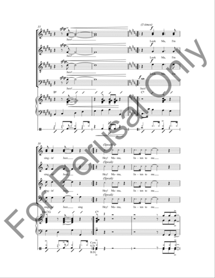 Look Ma, I'm Singin' Jazz 4-Part scores gallery preview page 8