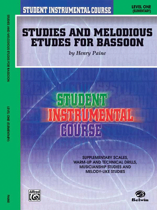 Book cover for Student Instrumental Course Studies and Melodious Etudes for Bassoon