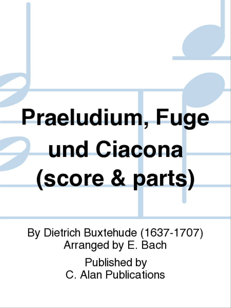 Praeludium, Fuge und Ciacona (score & parts) Brass Quintet scores gallery preview page 1
