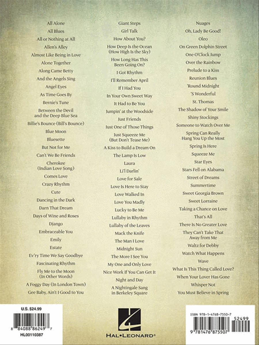 The Great American Songbook – Jazz Piano, Vocal, Guitar scores gallery preview page 2
