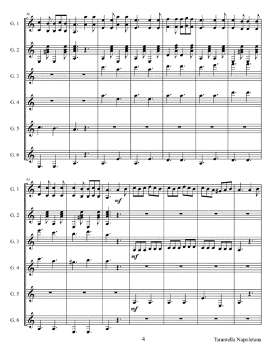 Tarantella Napoletana Tarantella Napoletana Chamber Orchestra scores gallery preview page 4