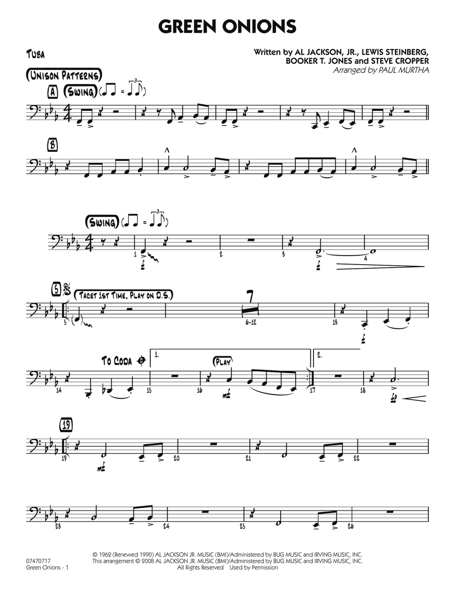 Green Onions - Tuba