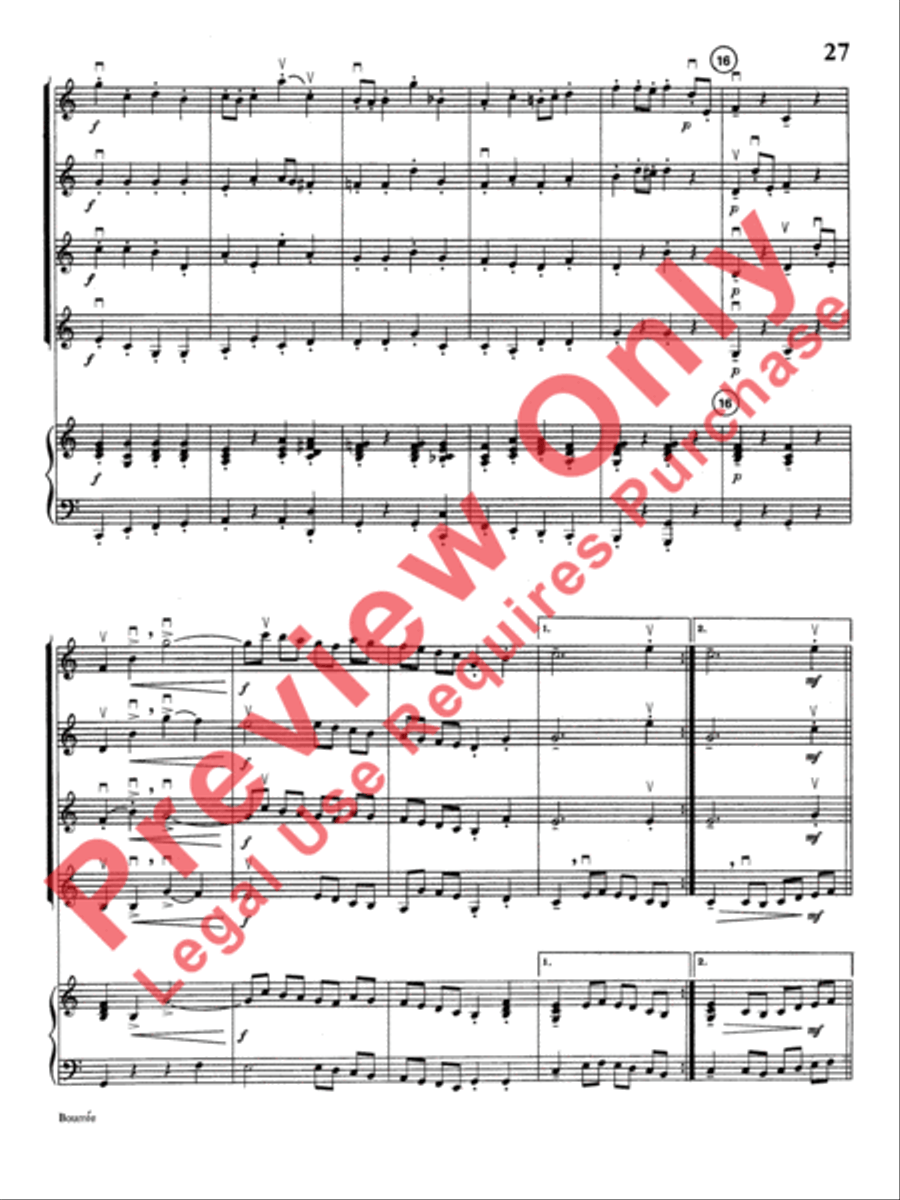 Highland/Etling Violin Quartet Series: Book 1