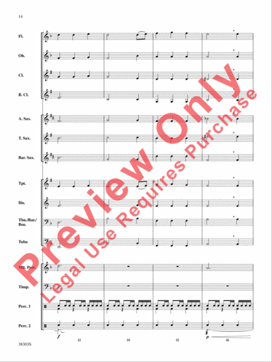 Ghost Ship Concert Band scores gallery preview page 15